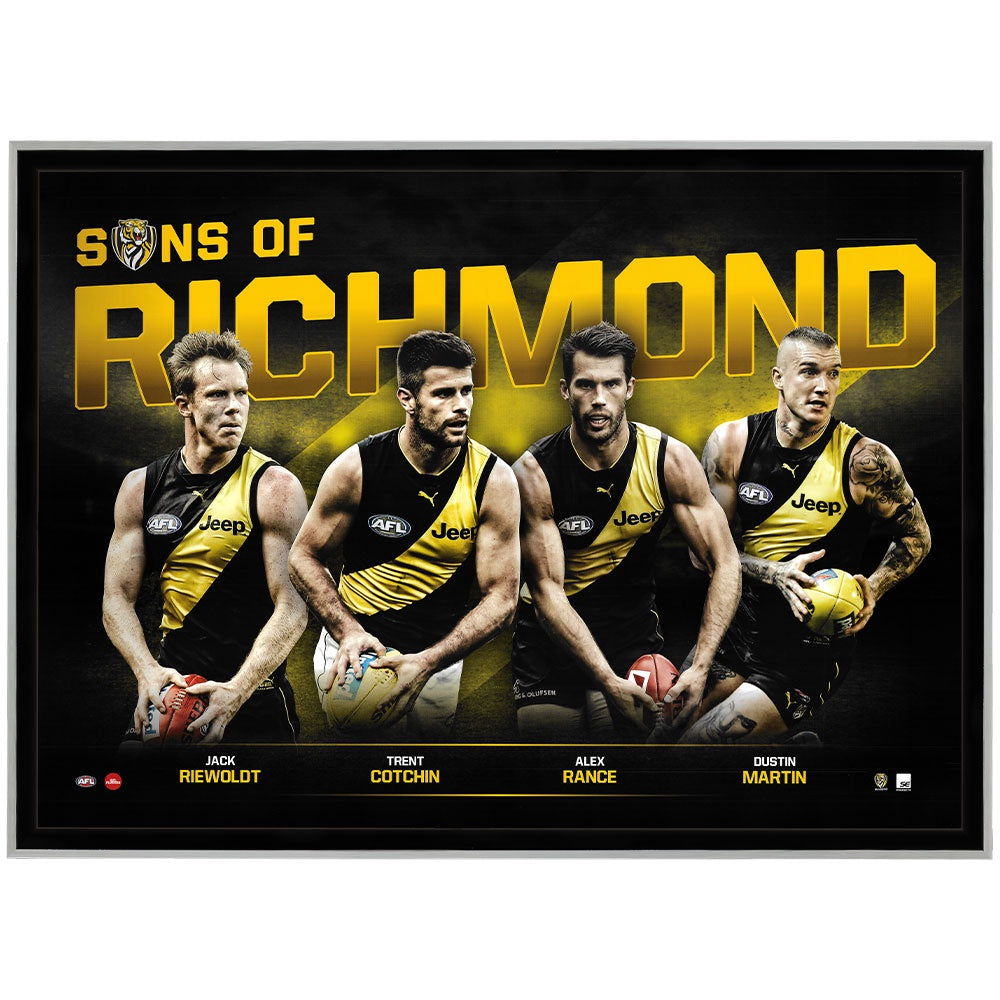 Richmond Tigers - Sons Of Richmond Sportsprint Framed