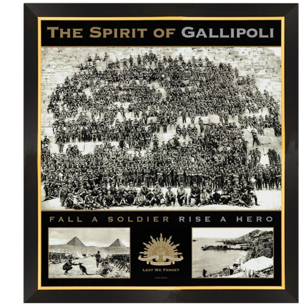 The Spirit Of Gallipoli Print Framed