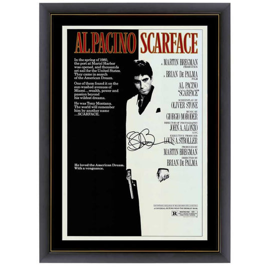 Scarface Steven Bauer Signed Movie Poster 2 Framed