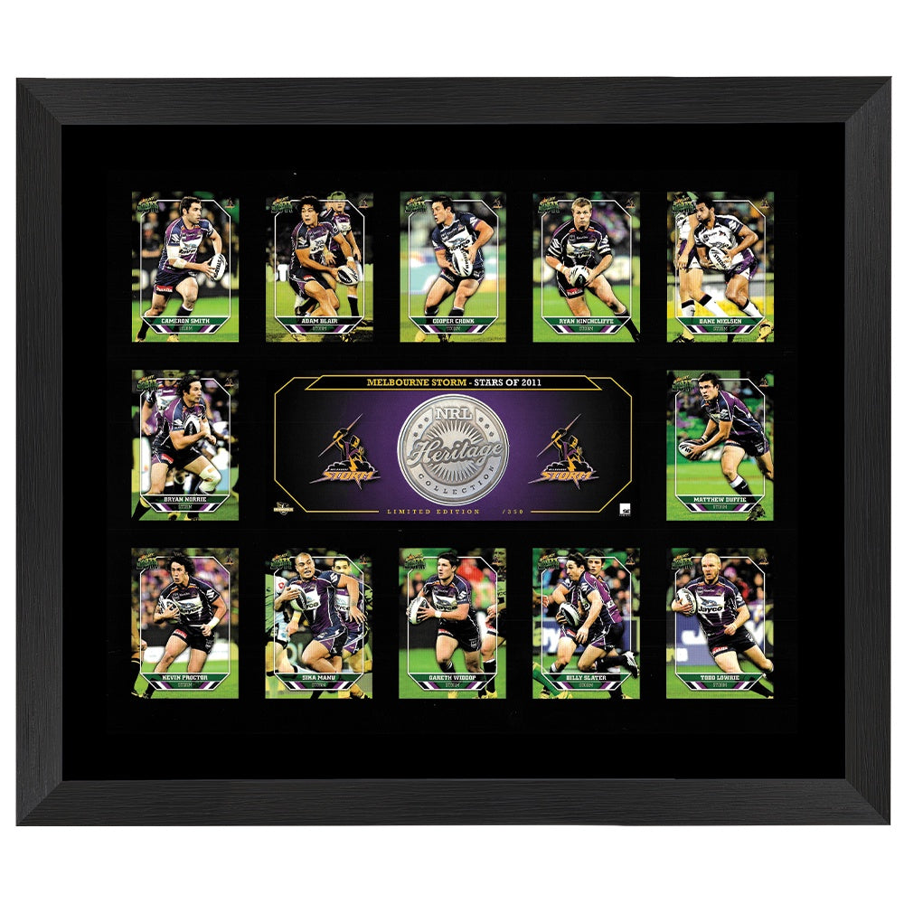 Melbourne Storm No Ordinary Team Medallion Print Framed