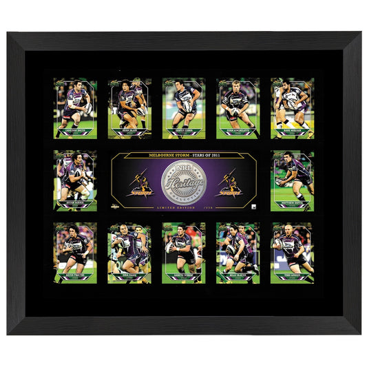 Melbourne Storm No Ordinary Team Medallion Print Framed