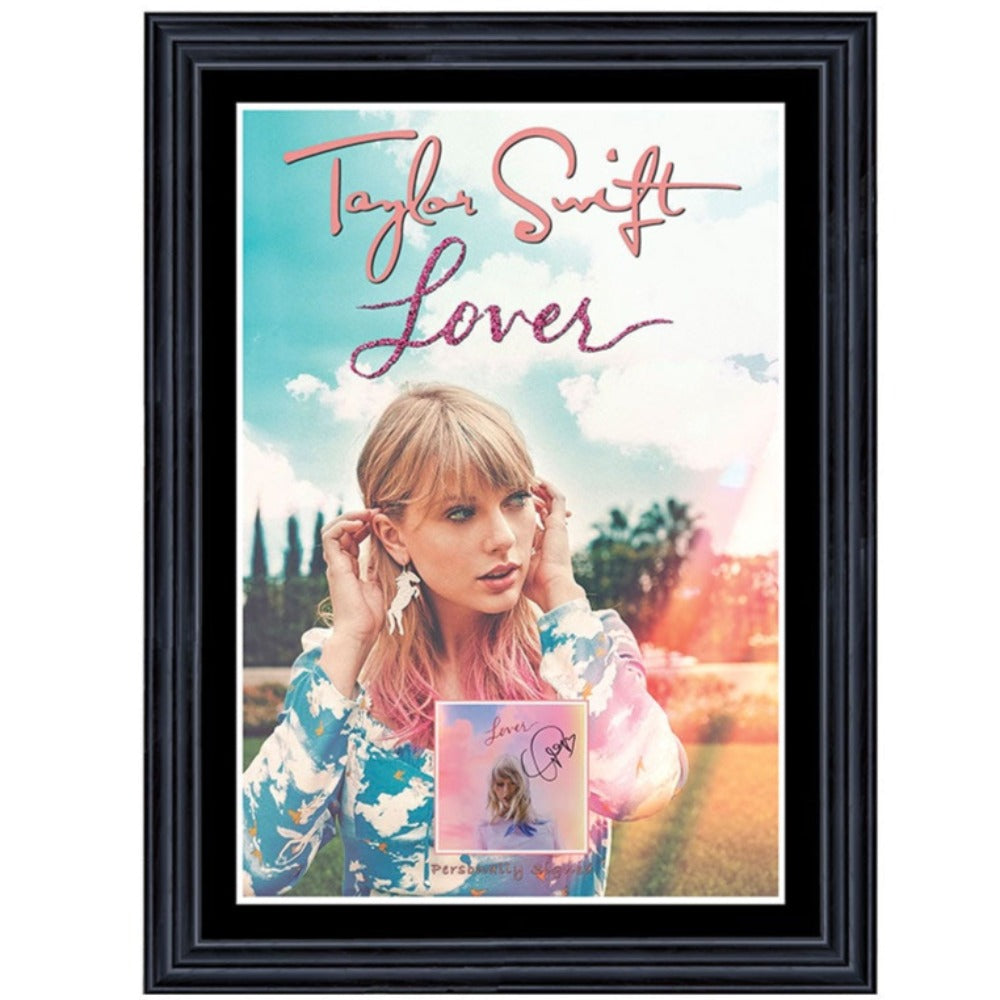 Taylor Swift Lover Signed Album Cover Framed