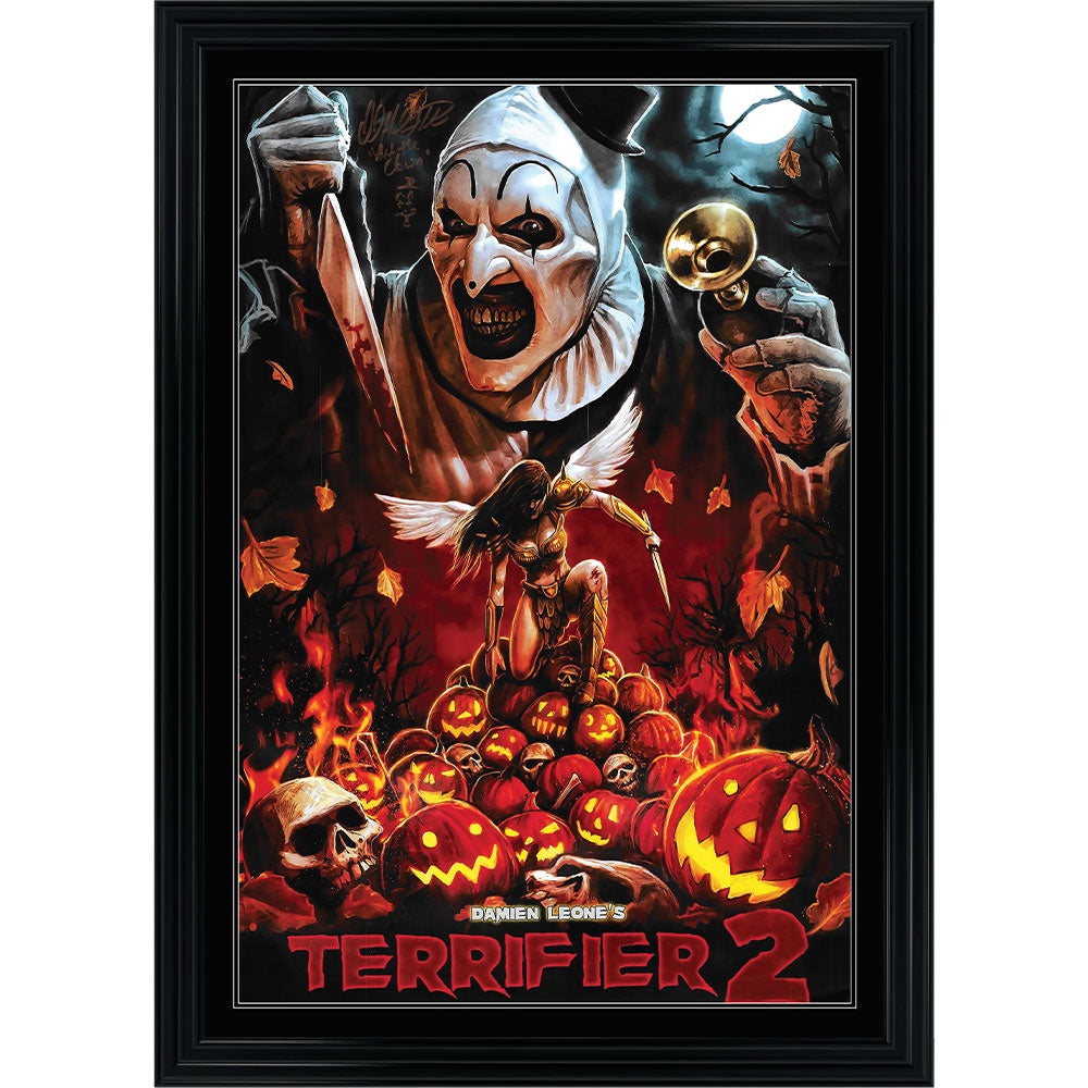 David Howard Thornton Terrifier 2 Signed Movie Poster Framed