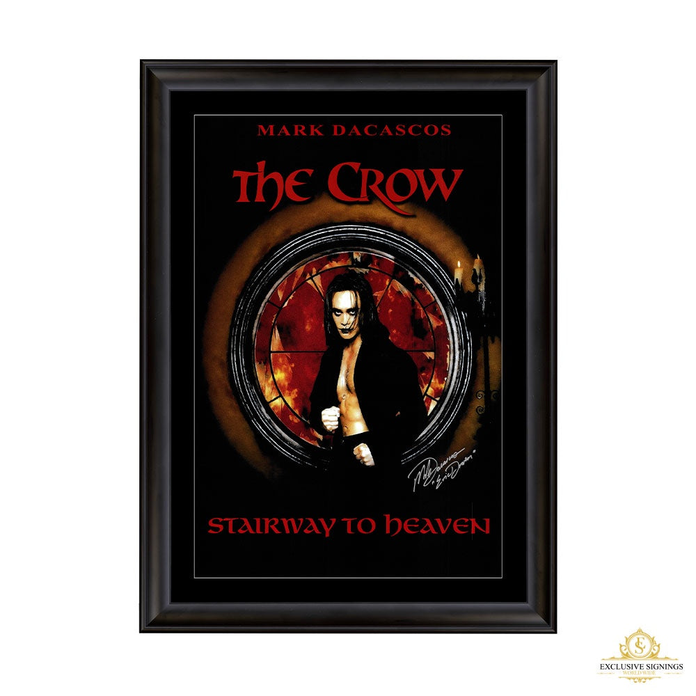 Mark Dacascos Signed The Crow Stairway To Heaven Movie Poster 1 Framed