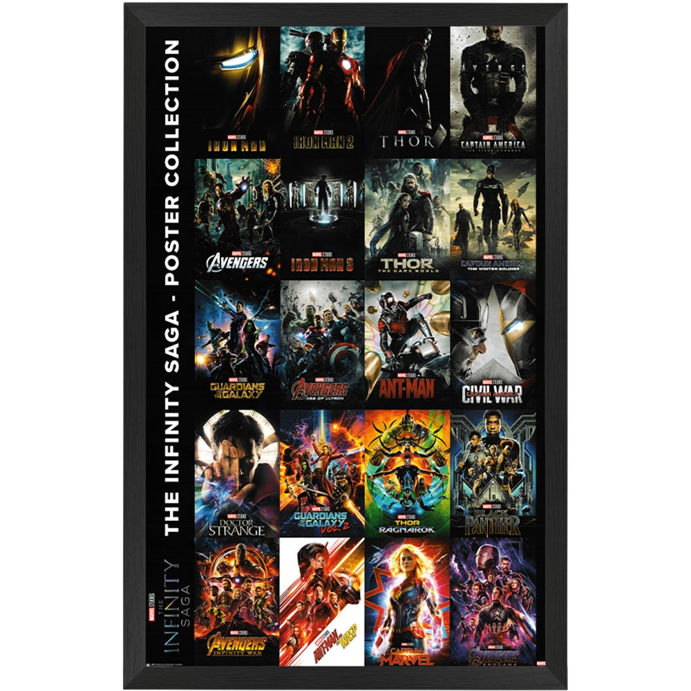 Infinity War Saga Poster Framed