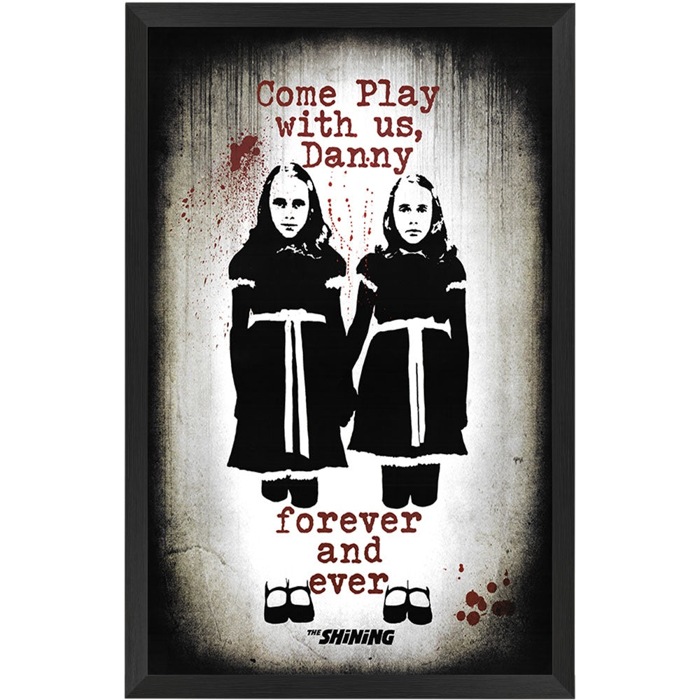 The Shining Come Play With Us Poster Framed