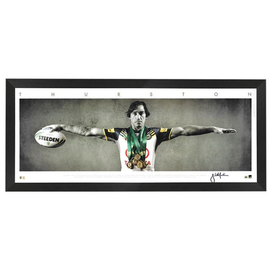 North Queensland Cowboys Johnathan Thurston Mini Wings Framed