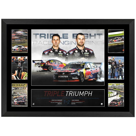 Red Bull Racing Triple Triumph Framed