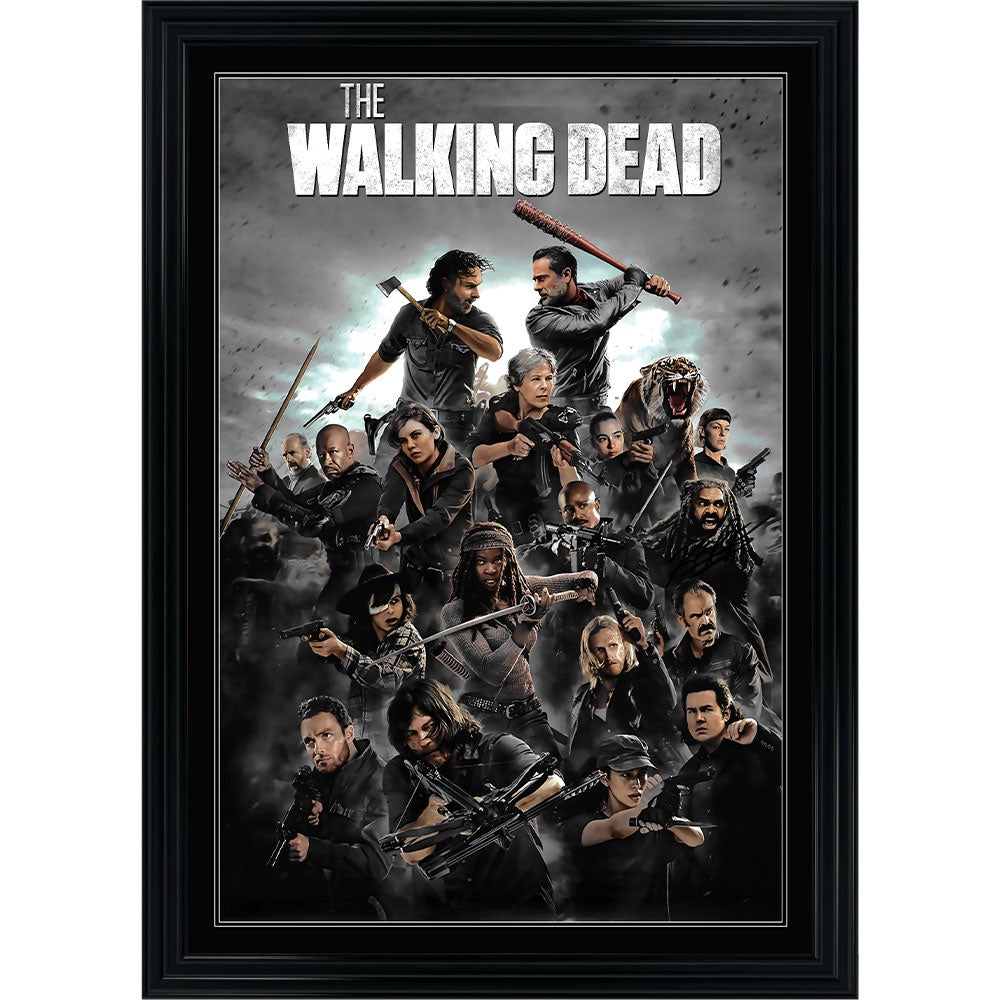 Khary Payton King Ezekiel The Walking Dead Signed Poster Framed